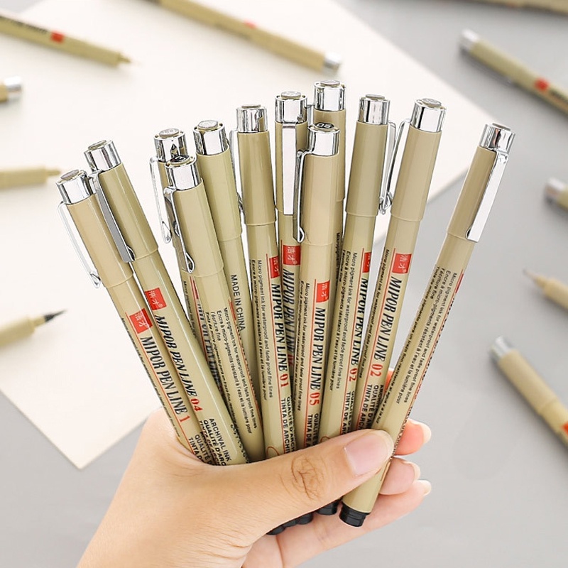 12 kinds of hook line pen manga pen art marker pen 12 kinds of