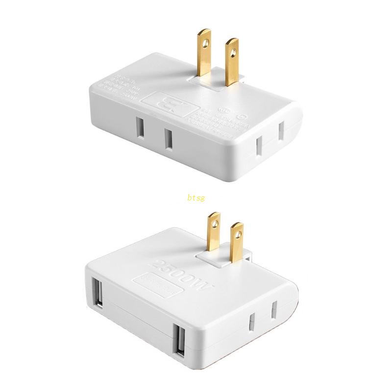 btsg Rotatable Socket Converter Multi Plug Socket Indoor Wall USB Power ...