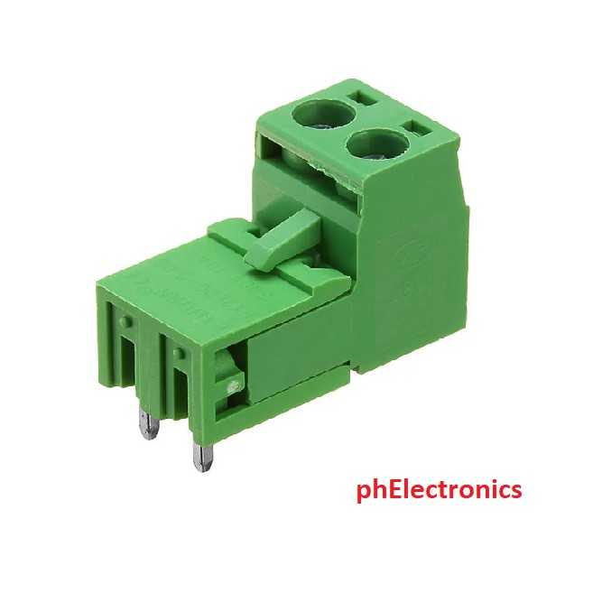 1pair 5.08mm Pitch 2 Pin Plug-in Screw PCB Terminal Block Connector ...