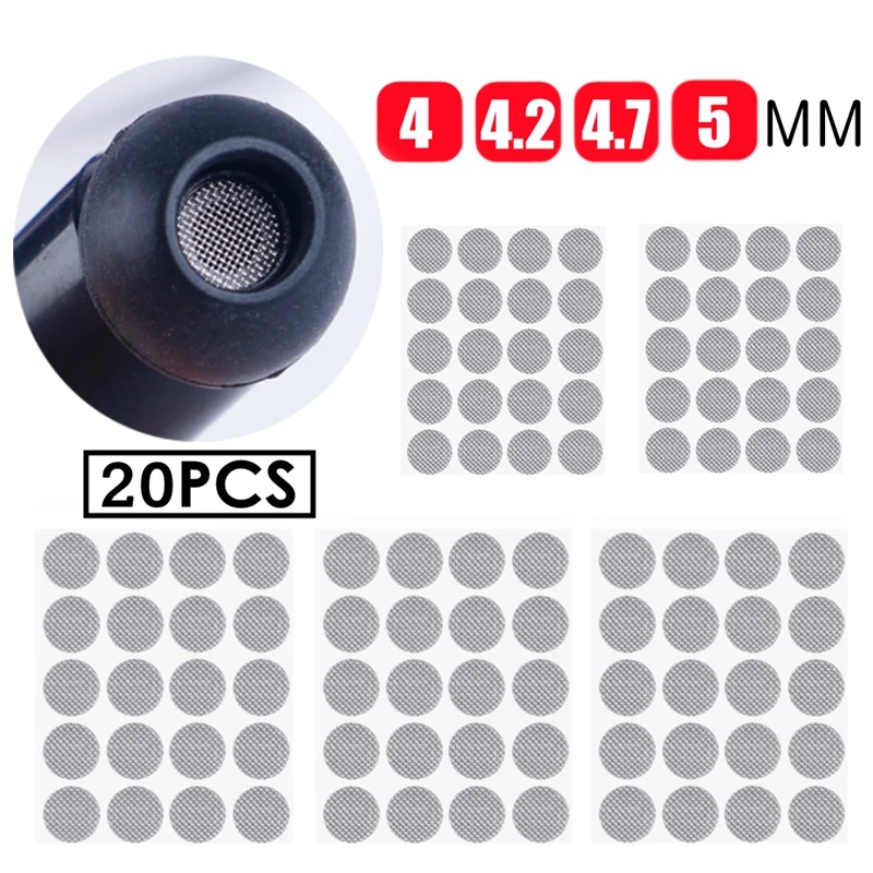 20Pcs/Set Multisize Earphone Selfadhesive Dust Net/Mini Earplug Mesh Filter/Universal Inear
