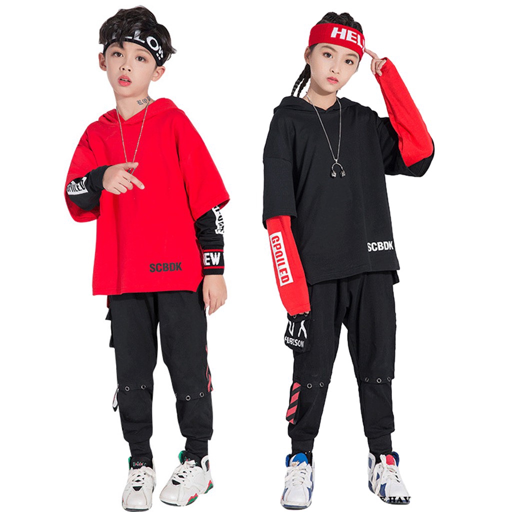 Black and red hip hotsell hop outfit