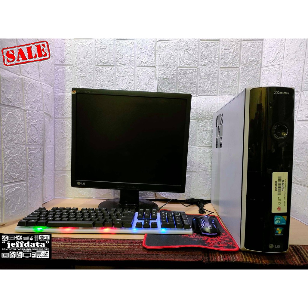 Computer Set NEC Samsung LG intel 4gb 120gb 17sq rgb Keyboard Mouse ...