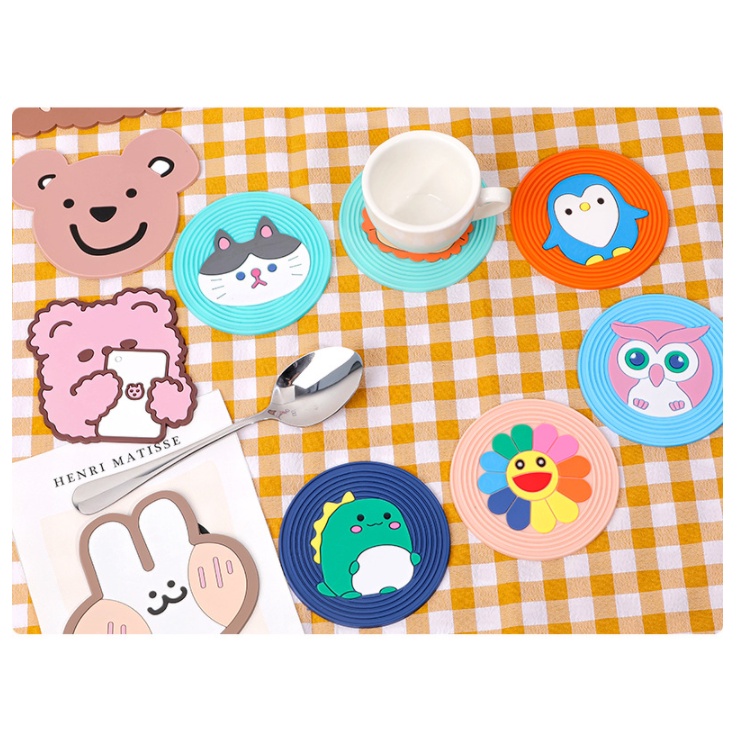 table cup mat Rubber Insulation Pad Anti-scalding Table Mat Kitchen ...