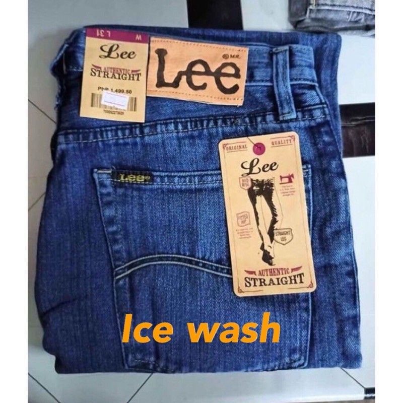 LEE PANTS STRAIT CUT DENIM JEANS FOR MEN