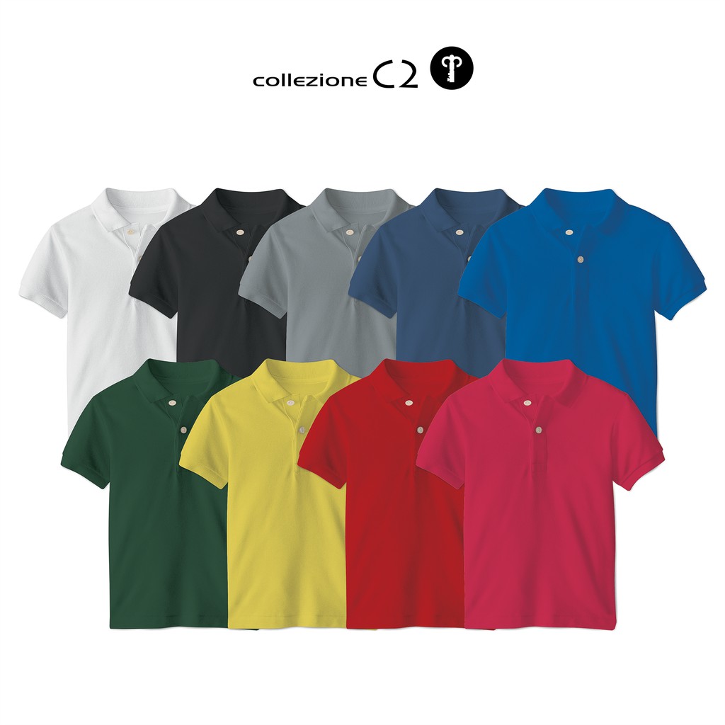 COLLEZIONE C2 PCMT1K230 MOSS GREEN PLAIN PIQUE Polo Shirt Men Regular Fit Key logo Filipino Made Shopee Philippines