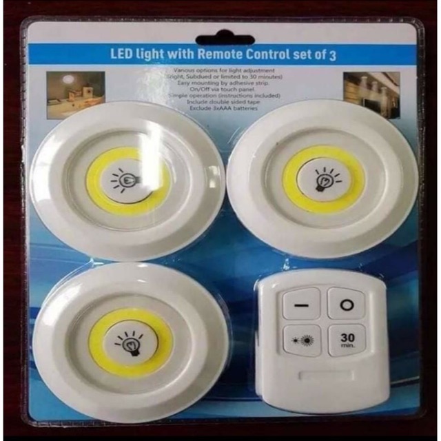 LED LIGHT W/REMOTE CONTROL SET OF 3 | Shopee Philippines