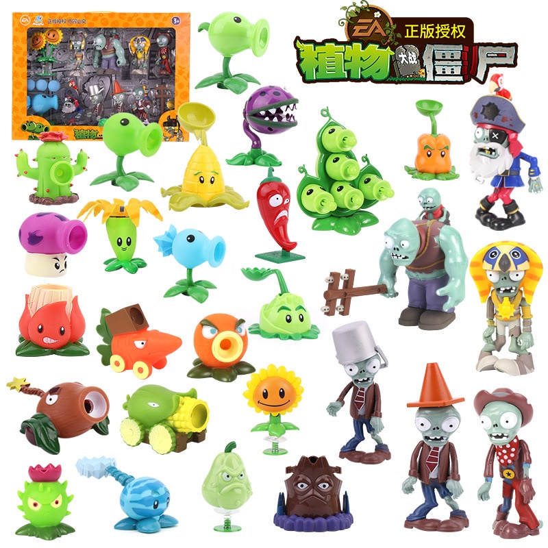 48 Styles New Popular Game Pvz Plants Vs Zombies Peashooter Pvc Action Figure Model Toys 9932