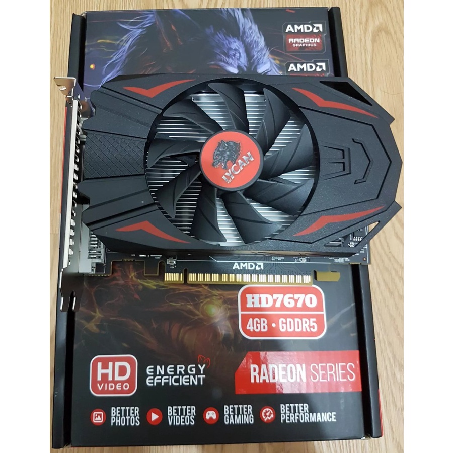 Vga LYCAN HD7670 7670 4GB RADEON ATI DDR5 4GB 128BIT