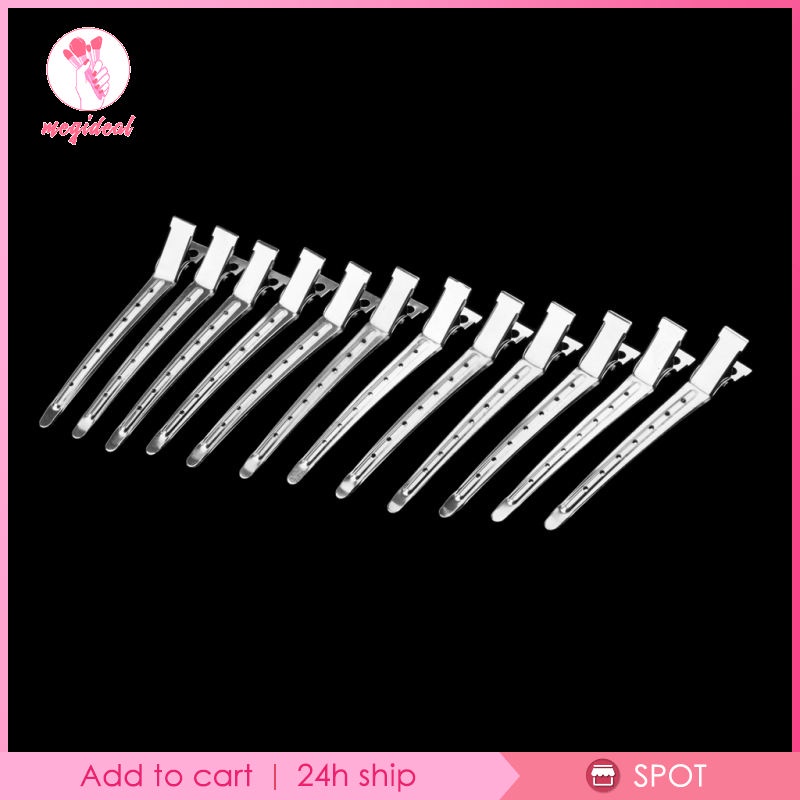 [🆕MEG10] 12x Professional Metal Hair Clips Sectioning Salon