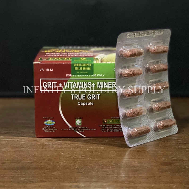 TRUE GRIT Vitamins + Minerals 100 Capsule (Sold Per Box) Shopee