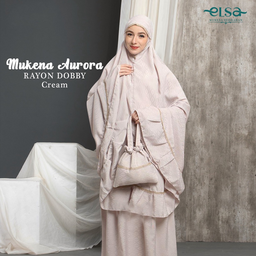 Mukena Mukenah Premium Rayon Dobby Jumbo Telekung Rukuh Plain Lace ...
