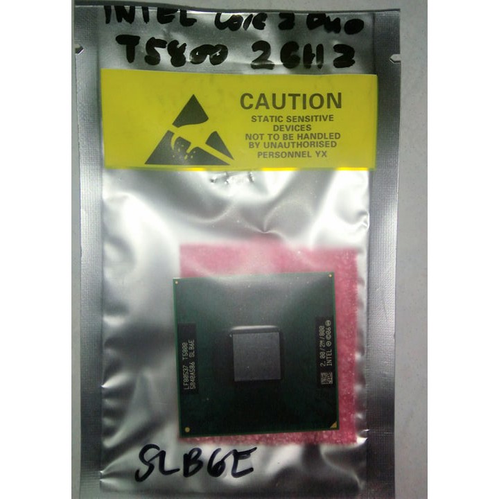 Intel Core 2 Duo T5800 SLB6E 2.0ghz 800 Dual Core Socket P CPU ...