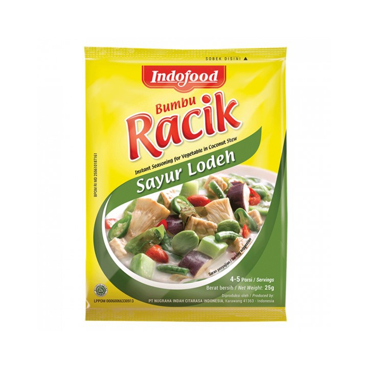 Indofood Seasoning Vegetable Racik Lodeh 25gr | Shopee Philippines