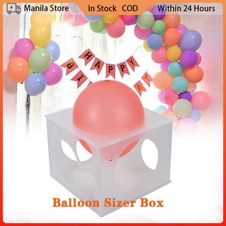 11 Holes foldable Balloon Sizer Box Balloons Measurement Box Cube For  Birthday Party Wedding Party Decoration Arch Columns Tool