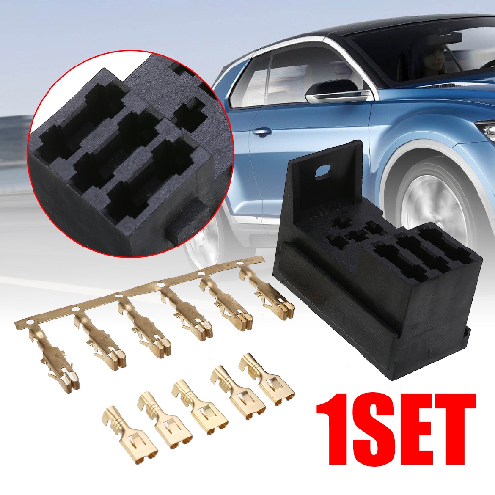 Relay & 3 Fuse Base Kit 4&5 PIN Flasher Relay ATO Fuses Holder Socket