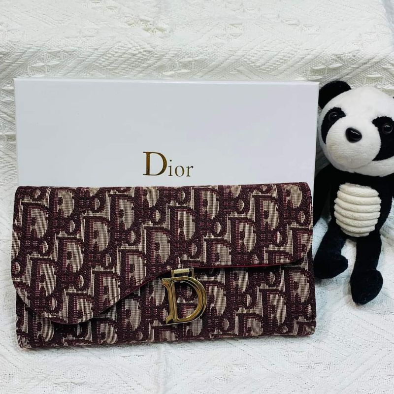 Lady dior long online wallet price