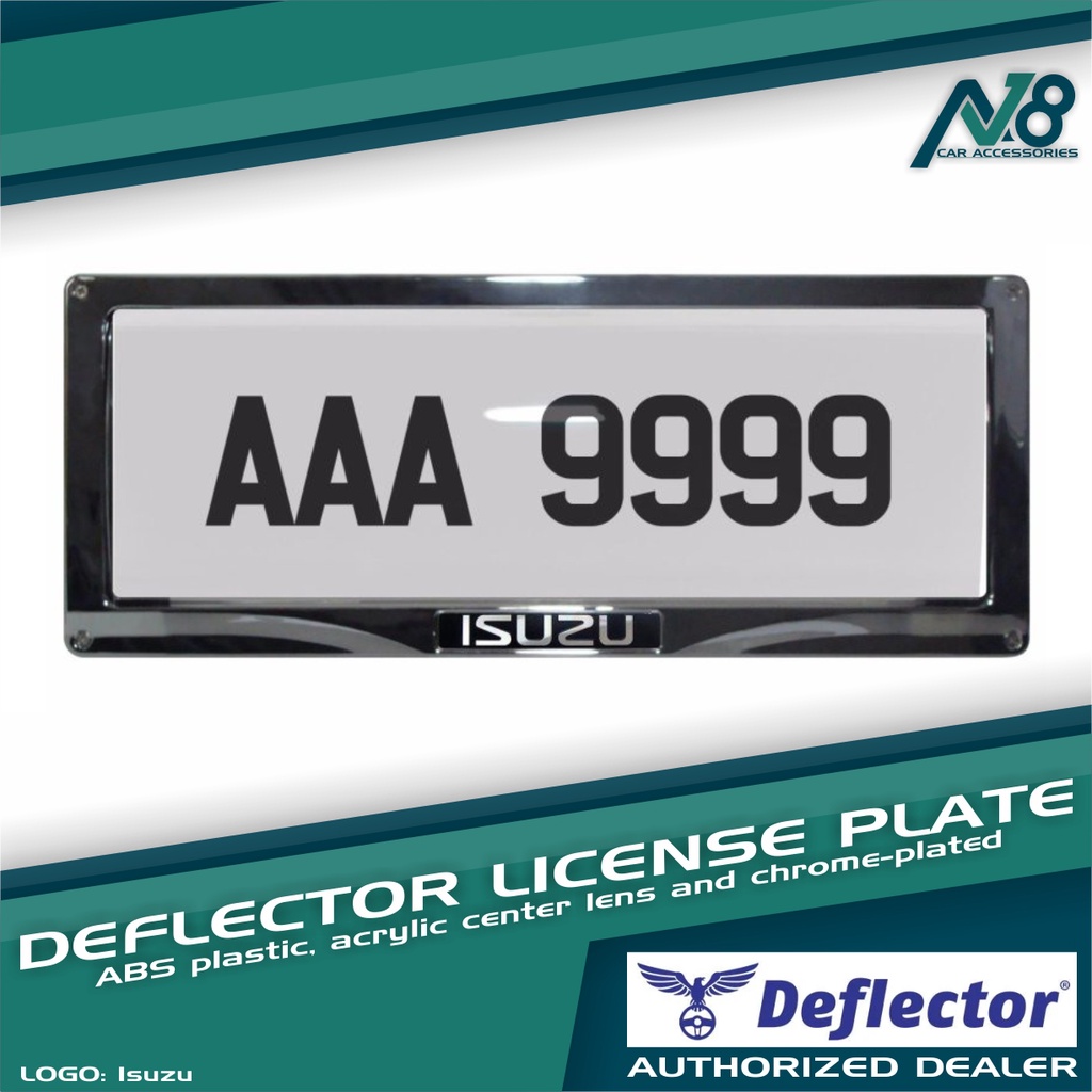 Deflector Plate Cover License Car Plate Cover Genuine 2 pieces Shopee