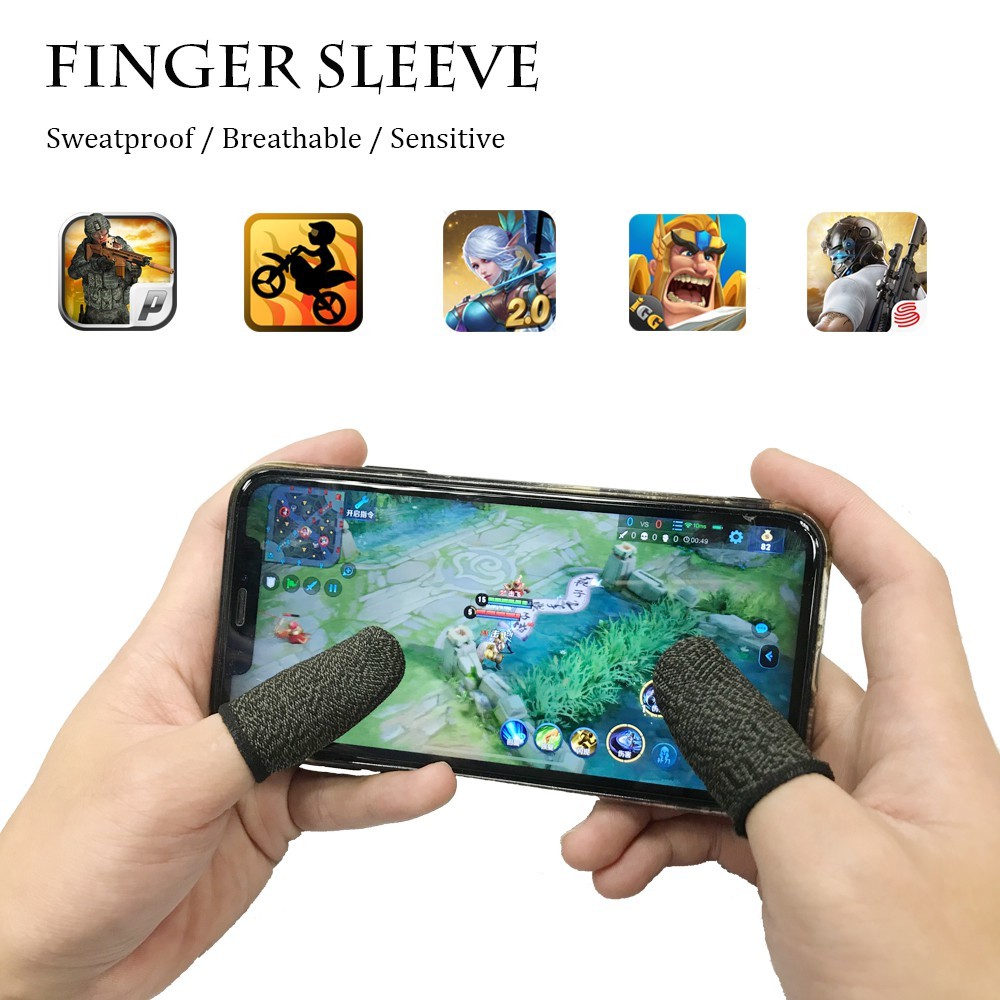 Gatillos para Celular 1 Set - Gloves Compatible Mobile Phone Finger Conters  with and Cable Aim & Conter Charging Cell Sleeves Trigger Fire Game Gaming