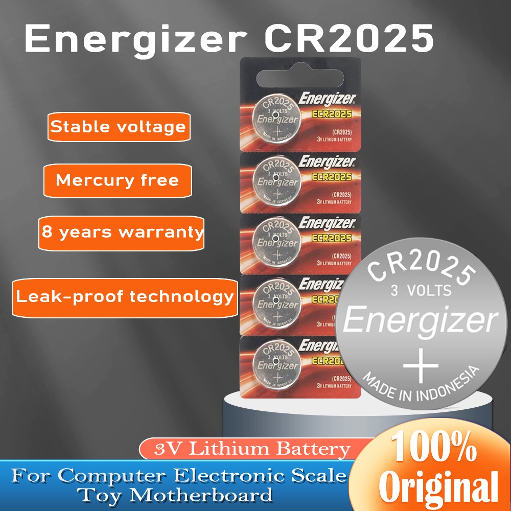 Energizer CR2025 CR 2025 Original 3V Lithium Battery For Electronic ...