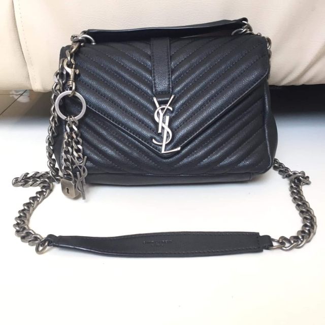 AUTHENTIC and ORIGINAL YVES SAINT LAURENT YSL COLLEGE MEDIUM SLING BAG from  JAPAN 🇯🇵