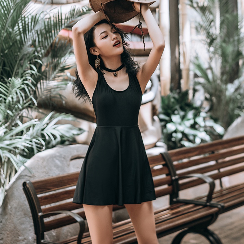 KAPRIOY Women's One Piece Swimsuit Tummy Control Bathing Suit Color Block Spaghetti Strap 1 Piece Swim Suit Swimwear Xxl Black