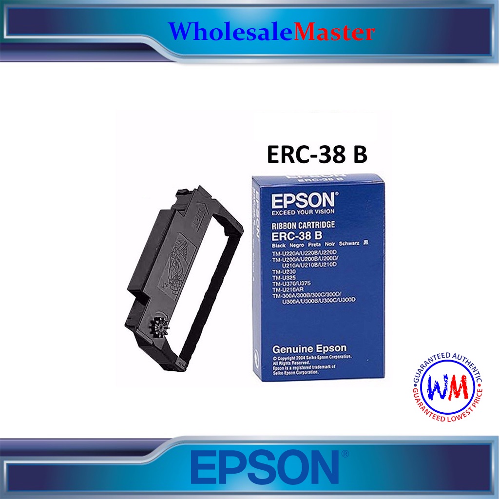 Epson ERC-38 ERC-38(B) Ribbon Cartridge Set of 10
