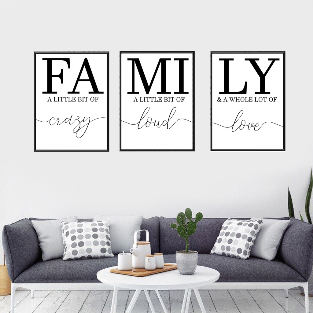 WALL DECOR FAMILY DESIGN MINIMALIST HOME DECOR DESIGN | Shopee Philippines
