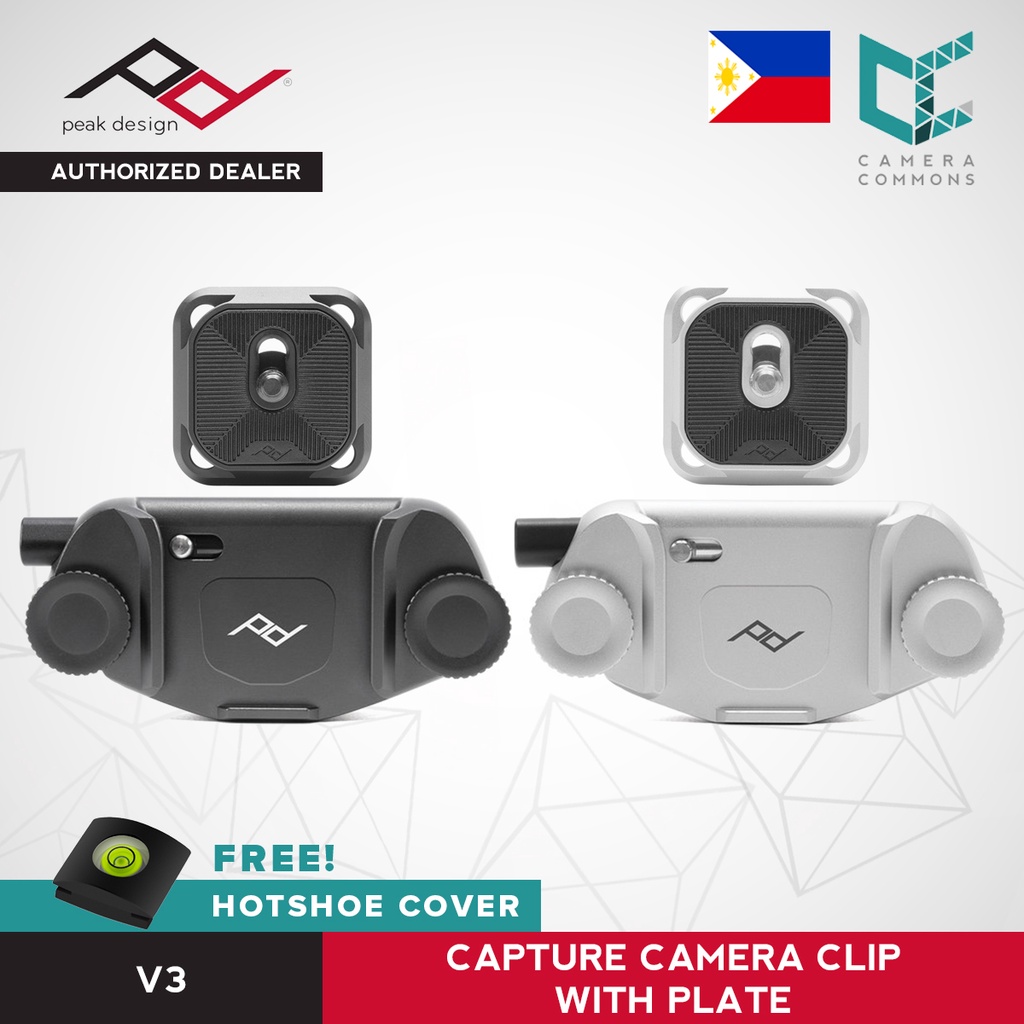 Peak Design Capture Camera Clip V3 with Plate Black Silver Version 3 Shopee Philippines