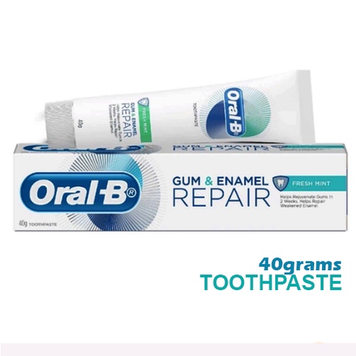 Oral B Toothpaste Gum & Enamel Repair 40grams Fresh Mint | Shopee ...