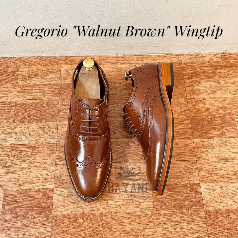 Bayani Formal Dress Leather Shoes for Men Gregorio Wingtip