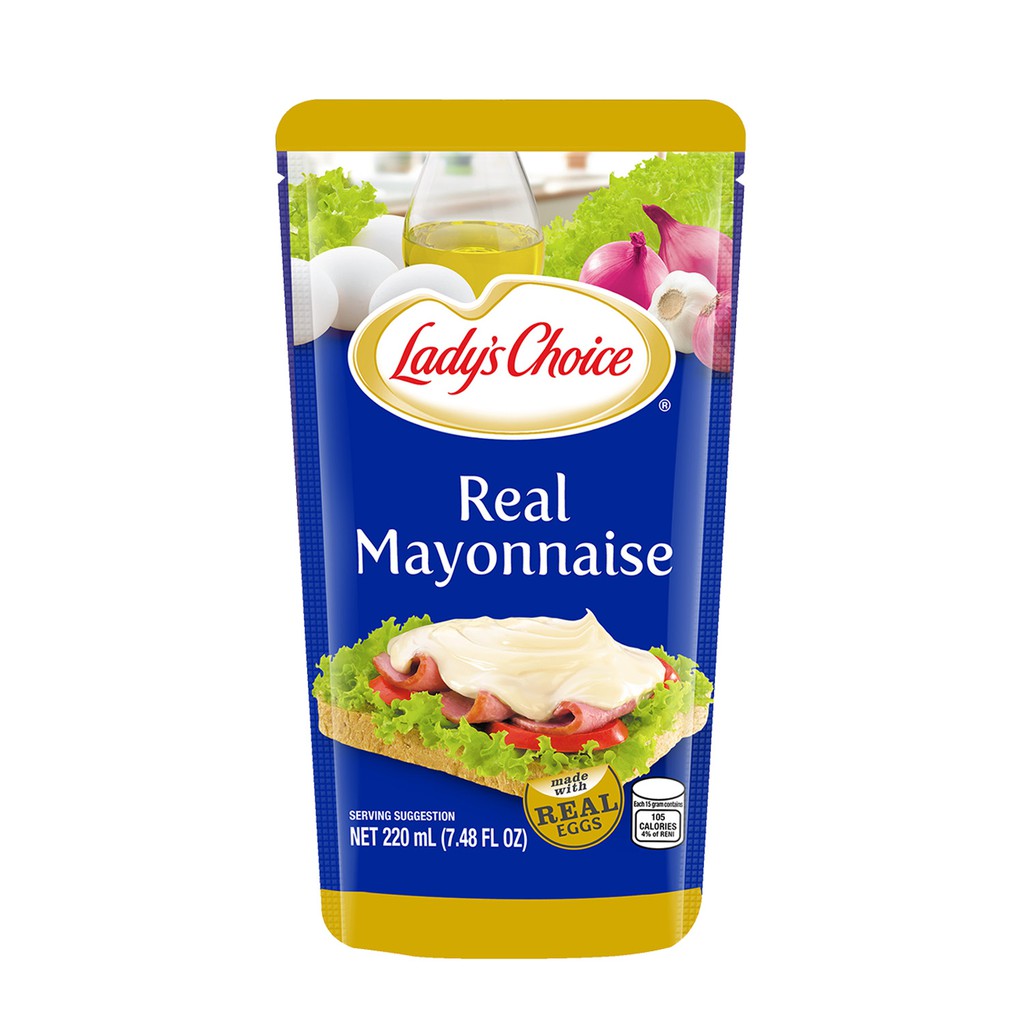 Lady's Choice Real Mayonnaise Regular Pouch 220mL Shopee Philippines