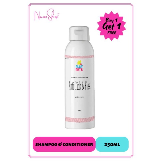 PLAY PETS Shampoo & Conditioner (ANTITICK & FLEA) Shopee Philippines