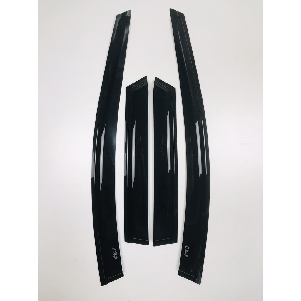 4-Piece JDM Style Vent Window Visor Deflector – Fits 2007–2011 Mazda CX-7 (Dark Smoke, Acrylic)