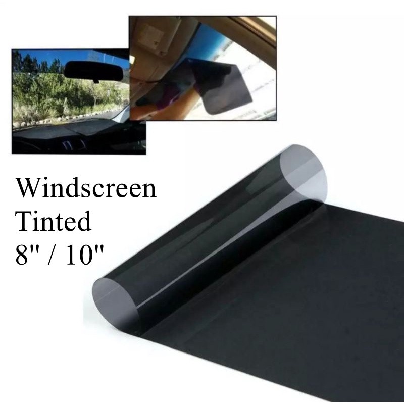 Tinted Car Front Mirror Sticker 8 inch 10 inch Tinted Colored Front ...