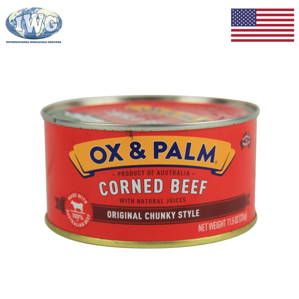 IWG OX PALM Corned Beef Original Chunky Style Flavor 326g Shopee 