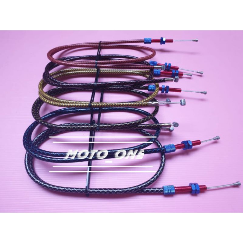 Universal Carbon Fiber Clutch Cable Strap 110CM Carbon Fiber Clutch Cable All Motorcycles 110CM