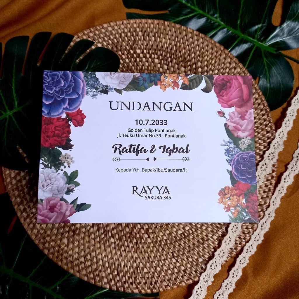 Print Rayya Sakura Invitation 345 Can request | Shopee Philippines