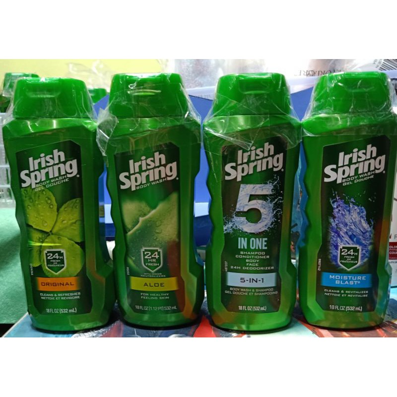 Irish Spring Body Wash and Shampoo 532ml Shopee Philippines