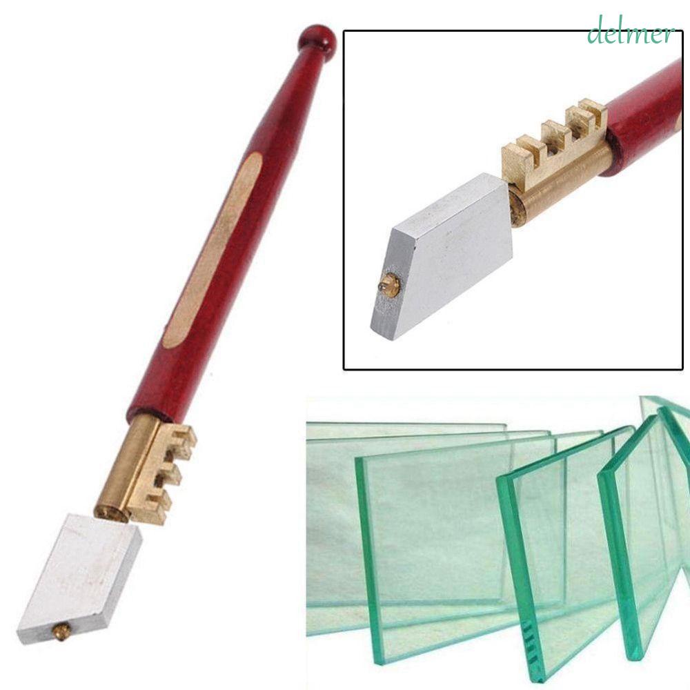 Delmer Professional Diamond Tip Glazing Cutting Glass Cutter Wooden