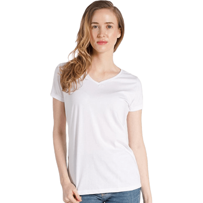 Organic Cotton V neck Shirt Plain tshirt Trendy Tops for Women Korean top  for woman White clothing