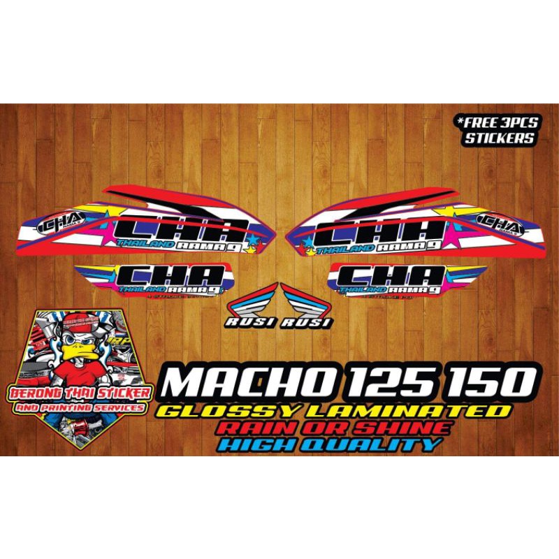 Rusi Macho 125 150 Tc 175 Thai Decals Shopee Philippines