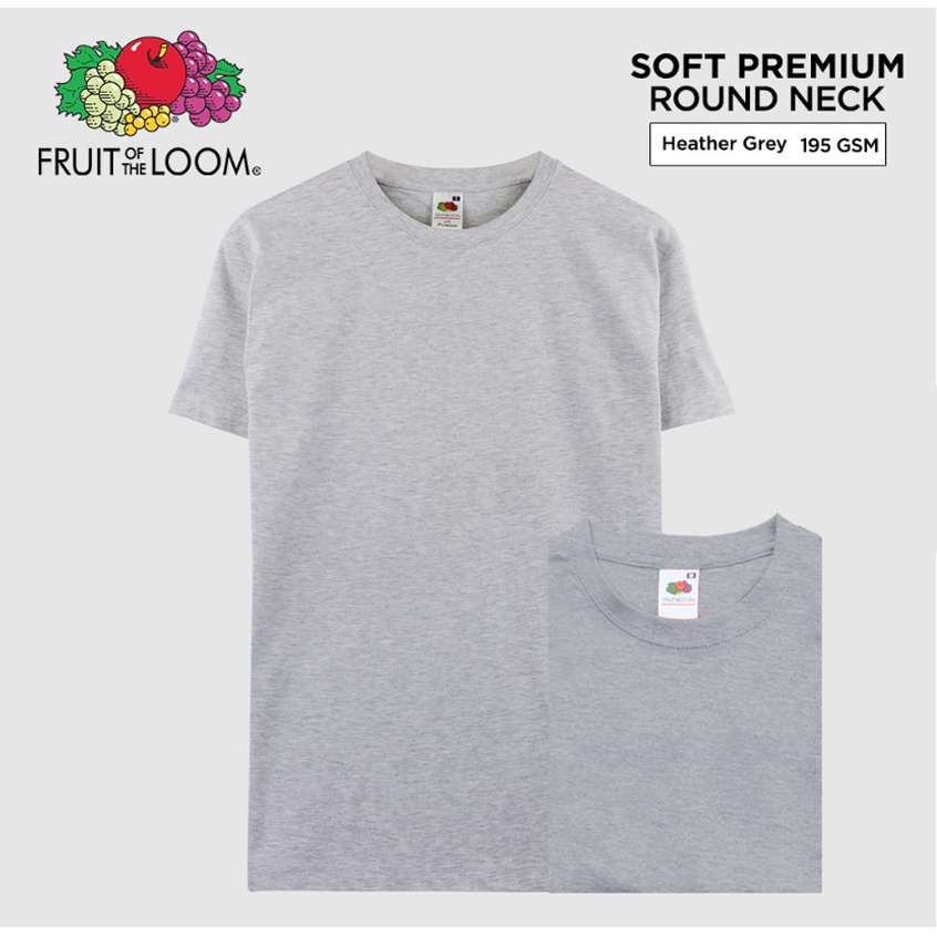 Fruit of the loom HEATHER GRAY ORIGINAL SOFT PREMIUM HEATHER GRAY
