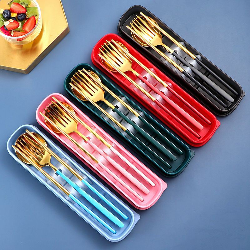Gold Accent Spoon Set / Korean Set / Gold Spoon Set / Korean Style ...