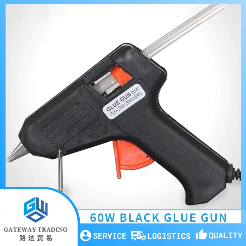 60W Black Glue Gun Multi Purpose Hot Trigger Feed Melt Glue Stick