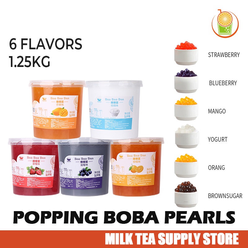 1 25KG Boba Pearls Popping Boba Pearls For Milk Tea Fruit Juice Tea   C3d8f5f16a1d573d29847517291eef00