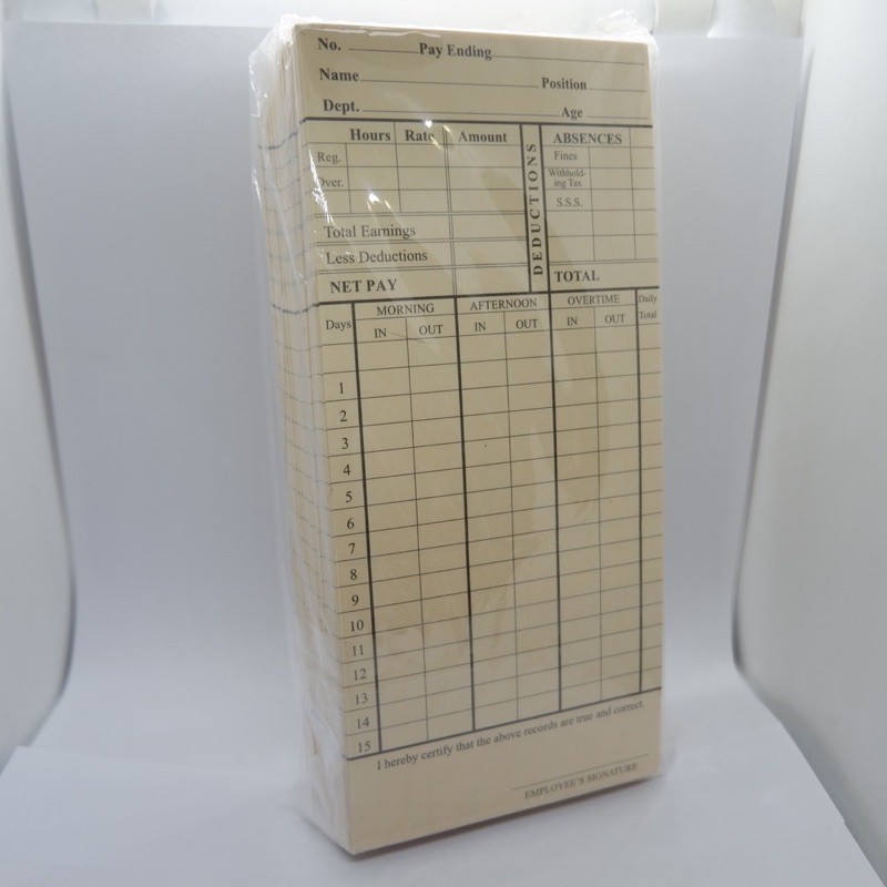 Shop timecard for Sale on Shopee Philippines