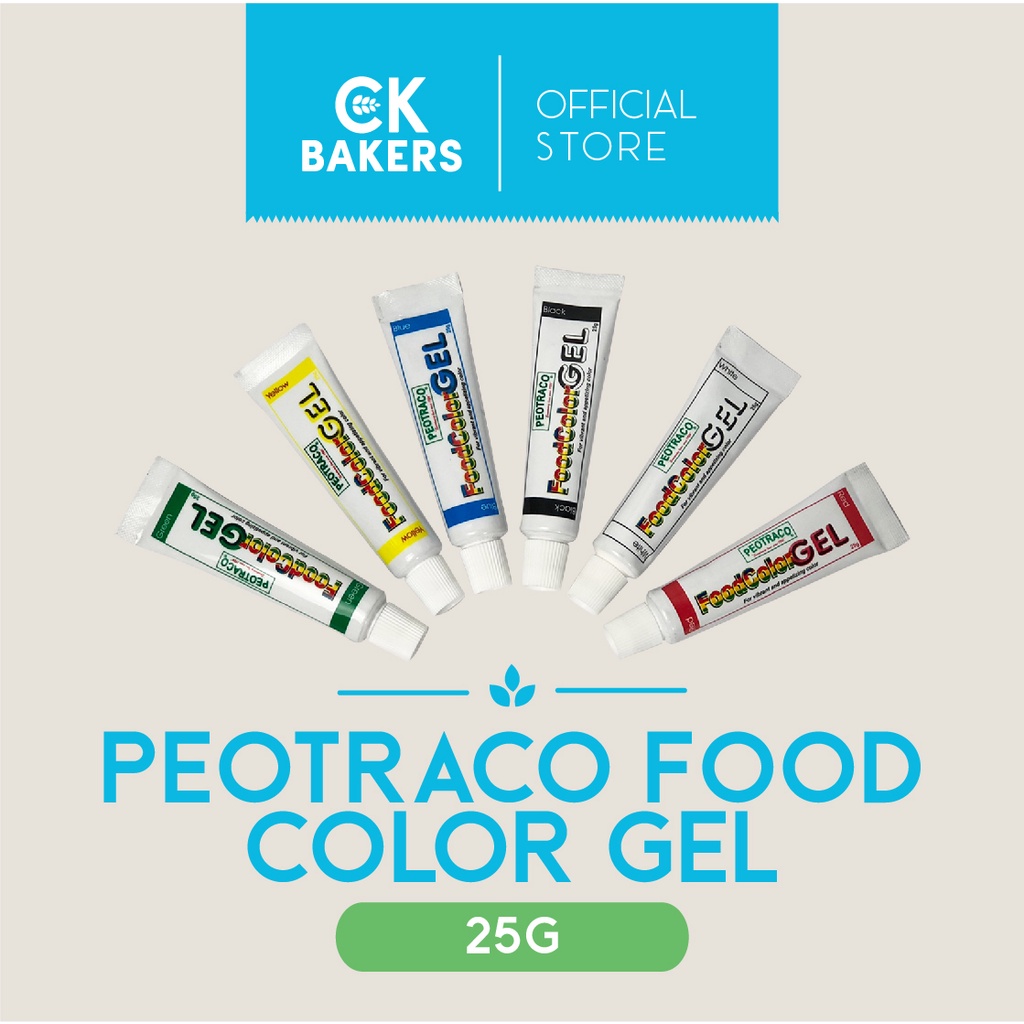 Peotraco Food Color GEL 25g/100g Shopee Philippines