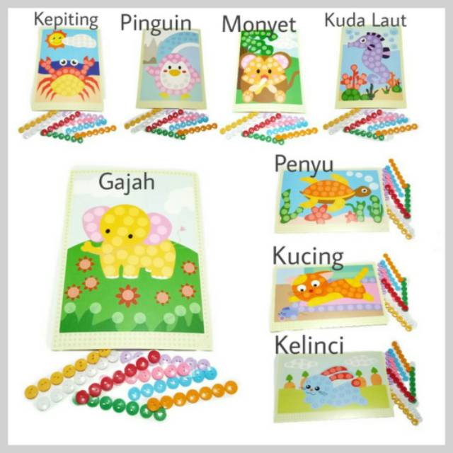 Button Sticker Activity (Animal Theme) | Shopee Philippines