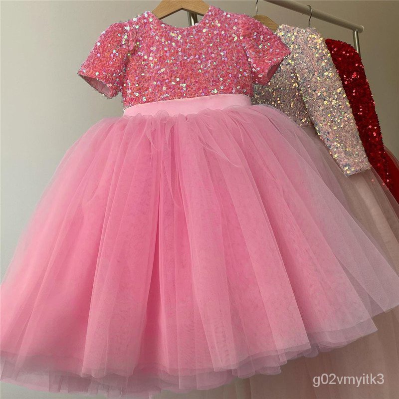 NNJXD Girls Elegant Sequins Princess Dress for 2-8 Years old Child ...