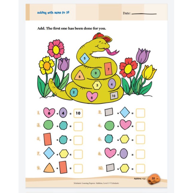 81pages L1 SCHOLASTIC MATH (ADDITION) | Shopee Philippines